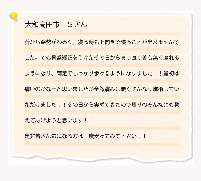 大和高田市Sさん